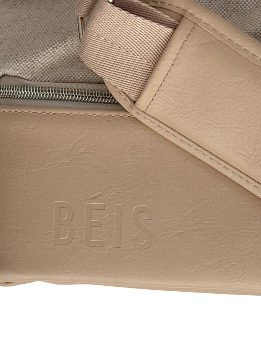 BEIS The Convertible Mini Weekender in Beige Purse Luggage Shoulder Jetset - Picture 2 of 6
